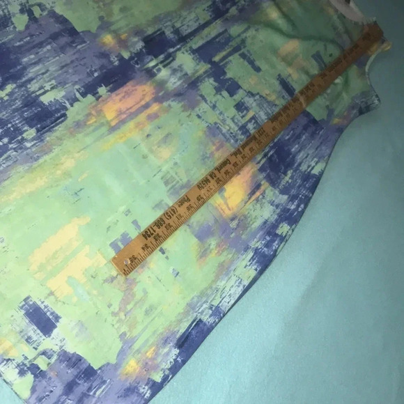 APT. 9 Sleeveless tank dress in pastel colors art to wear abstract New size 14 - Picture 9 of 10